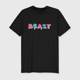 Мужская футболка хлопок Slim с принтом Mr Beast    Art 1 , 92% хлопок, 8% лайкра | приталенный силуэт, круглый вырез ворота, длина до линии бедра, короткий рукав | mr beast | youtube | арты | блогеры | мистер бист | ютуберы