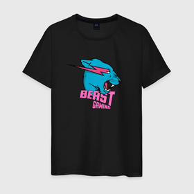 Мужская футболка хлопок с принтом Mr Beast Gaming , 100% хлопок | прямой крой, круглый вырез горловины, длина до линии бедер, слегка спущенное плечо. | arts | games | gaming | mr beast | youtube | арты | блогеры | мистер бист | ютуберы