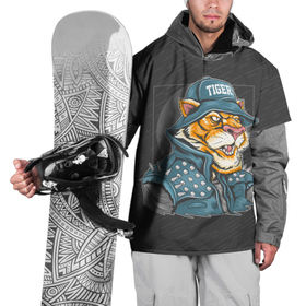Накидка на куртку 3D с принтом Крутой тигр | cool tiger в Тюмени, 100% полиэстер |  | furry | tiger | восточный тигр | год тигра | кошка | тигр | тигренок | фурри | хищник