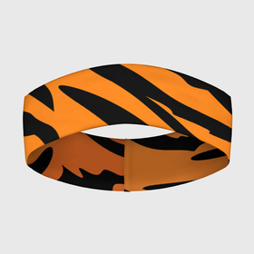 Повязка на голову 3D с принтом Шкура (шерсть) тигра ,  |  | tiger | восточный тигр | год тигра | кошка | тигр | тигренок | хищник | шерсть тигра