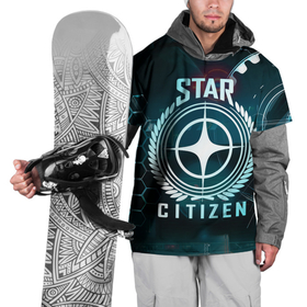 Накидка на куртку 3D с принтом Star Citizen (Стар Ситизен) в Курске, 100% полиэстер |  | Тематика изображения на принте: squadron 42 | star citizen | галактика | игры | космического симулятора | космос
