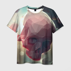 Мужская футболка 3D с принтом Геометрические Черепа в Кировске, 100% полиэфир | прямой крой, круглый вырез горловины, длина до линии бедер | геометрический череп | геометрия | рисунок | череп | черепа