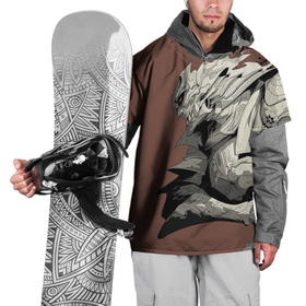Накидка на куртку 3D с принтом Великий Воин в Тюмени, 100% полиэстер |  | великий воин | воин | рисунок | самурай | фентези
