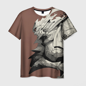 Мужская футболка 3D с принтом Великий Воин в Санкт-Петербурге, 100% полиэфир | прямой крой, круглый вырез горловины, длина до линии бедер | великий воин | воин | рисунок | самурай | фентези