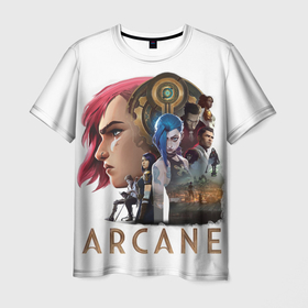 Мужская футболка 3D с принтом Arcane 