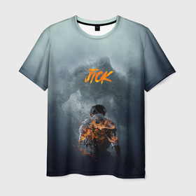 Мужская футболка 3D с принтом JioK огонь в Санкт-Петербурге, 100% полиэфир | прямой крой, круглый вырез горловины, длина до линии бедер | Тематика изображения на принте: дым | монстры | огонь | персонаж | человек