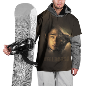 Накидка на куртку 3D с принтом Hellbound персонаж в Тюмени, 100% полиэстер |  | дым | монстор | надпись | название | персонаж