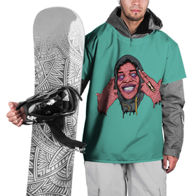 Накидка на куртку 3D с принтом Зомби ДаБэйби , 100% полиэстер |  | da baby | dababy | hip hop | rap | rep | дабэби | исполнители | исполнитель | музыка | реп