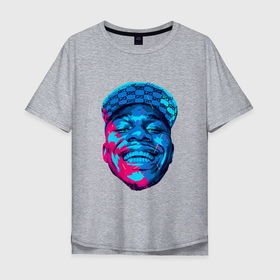 Мужская футболка хлопок Oversize с принтом DaBaby Art , 100% хлопок | свободный крой, круглый ворот, “спинка” длиннее передней части | da baby | dababy | hip hop | rap | rep | дабэби | исполнители | исполнитель | музыка | реп