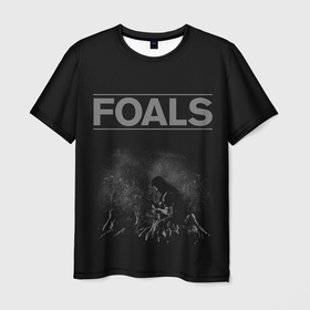 Мужская футболка 3D с принтом Foals on live , 100% полиэфир | прямой крой, круглый вырез горловины, длина до линии бедер | Тематика изображения на принте: alternative | foals | metall | music | rock | альтернатива | металл | музыка | рок | фолс