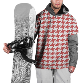 Накидка на куртку 3D с принтом Модная гусиная лапка в Новосибирске, 100% полиэстер |  | Тематика изображения на принте: вязанка | гусиная лапка | мода | паттерн | стежок | узор
