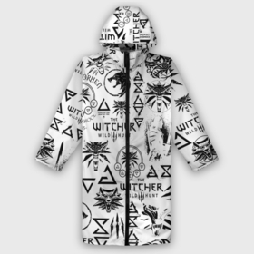 Дождевик унисекс 3D с принтом THE WITCHER LOGOBOMBING ЧЁРНО БЕЛЫЙ | ВЕДЬМАК ПАТТЕРН в городе Новоалтайск,  |  | geralt | the witcher | the witcher wild hunt | witcher | wolf | аард | аксий | белый волк | ведьмак | ведьмак 3 | волк | геральт | игни | ирден | йенифер | каер морхен | квен | охотник | трисс | цири | школа волка