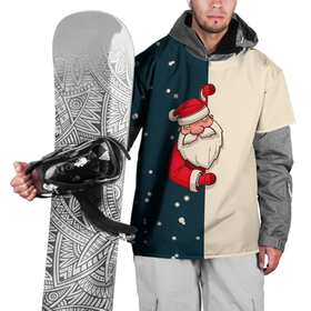 Накидка на куртку 3D с принтом Happy New Year Дед Мороз. в Санкт-Петербурге, 100% полиэстер |  | 2022 | happy new year | merry christmas | rdnewyear22 | год тигра | дед мороз | зима близко | нг | новогодний | новый год | новый год 2022 | рождество | символ 2022 года | снег | снежинки