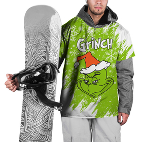 Накидка на куртку 3D с принтом Grinch Green. , 100% полиэстер |  | Тематика изображения на принте: 2022 | grinch | happy new year | merry christmas | год тигра | гринч | зима близко | нг | новогодний | новый год | новый год 2022 | рождество | снег | снежинки