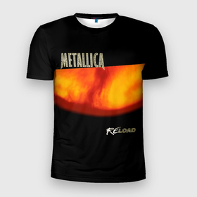 Мужская футболка 3D Slim с принтом Metallica ReLoad в Петрозаводске, 100% полиэстер с улучшенными характеристиками | приталенный силуэт, круглая горловина, широкие плечи, сужается к линии бедра | hard | heavy | james hetfield | kirk hammett | lars ulrich | metallica | music | robert trujillo | rock band | thrash | thrashmetal | альбом | джеймс хэтфилд | кирк хэмметт | ларс ульрих | метал | металика | металлика | музыка | роберт трухильо | рок груп