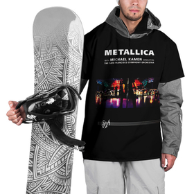 Накидка на куртку 3D с принтом Metallica S и M в Кировске, 100% полиэстер |  | hard | heavy | james hetfield | kirk hammett | lars ulrich | metallica | music | robert trujillo | rock band | thrash | thrashmetal | альбом | джеймс хэтфилд | кирк хэмметт | ларс ульрих | метал | металика | металлика | музыка | роберт трухильо | рок груп
