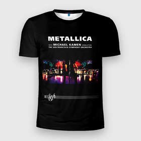 Мужская футболка 3D Slim с принтом Metallica S и M в Новосибирске, 100% полиэстер с улучшенными характеристиками | приталенный силуэт, круглая горловина, широкие плечи, сужается к линии бедра | hard | heavy | james hetfield | kirk hammett | lars ulrich | metallica | music | robert trujillo | rock band | thrash | thrashmetal | альбом | джеймс хэтфилд | кирк хэмметт | ларс ульрих | метал | металика | металлика | музыка | роберт трухильо | рок груп