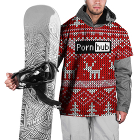 Накидка на куртку 3D с принтом Porn Hub новогодний в Екатеринбурге, 100% полиэстер |  | Тематика изображения на принте: deer | holiday | new year | pattern | новый год | олень | праздник | узор