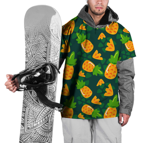 Накидка на куртку 3D с принтом Ананасы Много ананасов в Белгороде, 100% полиэстер |  | Тематика изображения на принте: ананас | ананасовый | ананасы | сладость | фрукт