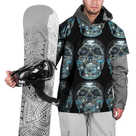 Накидка на куртку 3D с принтом Skulls pattern 2028 в Петрозаводске, 100% полиэстер |  | Тематика изображения на принте: fashion | future | pattern | skull | vanguard | авангард | будущее | мода | стекло | узор | череп