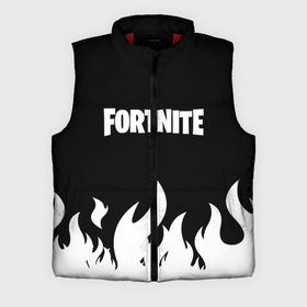 Мужской жилет утепленный 3D с принтом Fortnite (Огонь) в Петрозаводске,  |  | fortnite | fortnite logo | игра | лого | минимализм | огонь