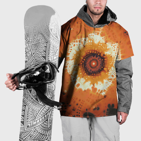 Накидка на куртку 3D с принтом Оранжевый взрыв   коллекция Путешествие   Хуф и Ся в Екатеринбурге, 100% полиэстер |  | Тематика изображения на принте: 