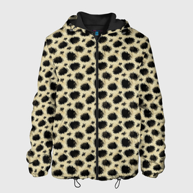 Мужская куртка 3D с принтом Шкура Леопарда (Leopard) в Курске, ткань верха — 100% полиэстер, подклад — флис | прямой крой, подол и капюшон оформлены резинкой с фиксаторами, два кармана без застежек по бокам, один большой потайной карман на груди. Карман на груди застегивается на липучку | jaguar | leopard | ocelot | predator | гепард | дикая кошка | животное | зверь | кот | леопард | леопардовые пятна | оцелот | хищная кошка | хищник | ягуар