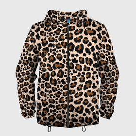 Мужская ветровка 3D с принтом Леопардовые Пятна в Новосибирске, 100% полиэстер | подол и капюшон оформлены резинкой с фиксаторами, два кармана без застежек по бокам, один потайной карман на груди | Тематика изображения на принте: jaguar | leopard | ocelot | predator | гепард | дикая кошка | животное | зверь | кот | леопард | леопардовые пятна | оцелот | хищная кошка | хищник | ягуар