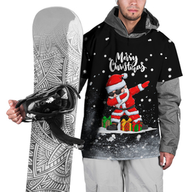 Накидка на куртку 3D с принтом Santa Dabbing с подарками. в Санкт-Петербурге, 100% полиэстер |  | 2022 | dabbing | happy new year | merry christmas | santa dabbing | год тигра | зима близко | нг | новогодний | новый год | новый год 2022 | рождество | символ 2022 года | снег | снежинки