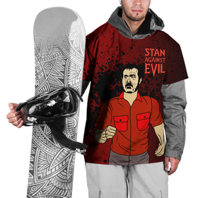 Накидка на куртку 3D с принтом Стэн против сил зла Stanley в Тюмени, 100% полиэстер |  | stan against evil | stanley miller | комедия | стен | стен против сил зла | стэн | стэн против сил зла | стэнли миллер | ужастики
