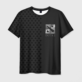 Мужская футболка 3D с принтом DOTA2 Metal Logo ДОТА2 Металлический Логотип , 100% полиэфир | прямой крой, круглый вырез горловины, длина до линии бедер | arena | battle | cybersport | dota | game | дота | игра | киберспорт | лига | металл | эффект