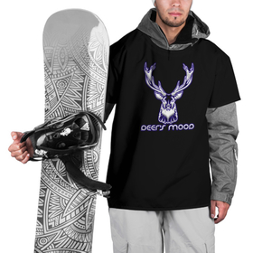 Накидка на куртку 3D с принтом Deers mood , 100% полиэстер |  | бивни | животные | злой | злость | канада | настроение | неон | неоновые принты | олень | природа | рога | саванна | светящиеся | сердится | сибирь