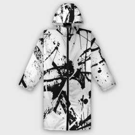 Дождевик унисекс 3D с принтом GRUNGE TRIP в городе Новоалтайск,  |  | grunge | абстракция | граундж | грязный | кляксы | пестрый | черно белый