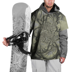 Накидка на куртку 3D с принтом Коллекция Journey Сквозь лабиринт 285-1-2 , 100% полиэстер |  | abstraction | black | calm | fractal | gray | lines | pastel | абстракция | линии | на витрину | пастельный | серый | спокойный | фрактал | черный