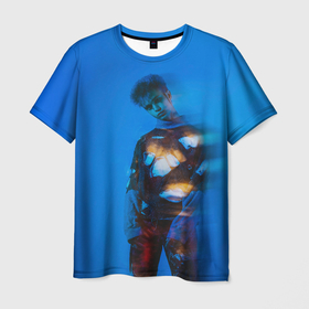 Мужская футболка 3D с принтом Модный GONE.Fludd в Новосибирске, 100% полиэфир | прямой крой, круглый вырез горловины, длина до линии бедер | gone fludd | hip hop | rap | rep | гон фладд | гонфлад | исполнители | исполнитель | музыка | реп