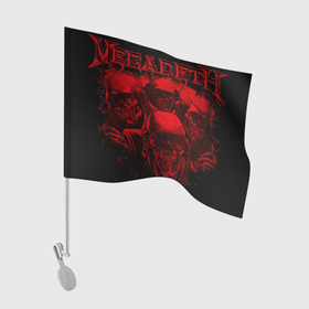 Флаг для автомобиля с принтом Megadeth skeletons в Курске, 100% полиэстер | Размер: 30*21 см | alternative | megadeth | metall | music | rock | альтернатива | мегадез | металл | музыка | рок