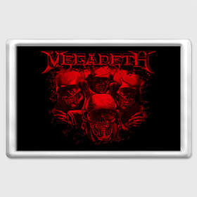 Магнит 45*70 с принтом Megadeth skeletons в Петрозаводске, Пластик | Размер: 78*52 мм; Размер печати: 70*45 | alternative | megadeth | metall | music | rock | альтернатива | мегадез | металл | музыка | рок