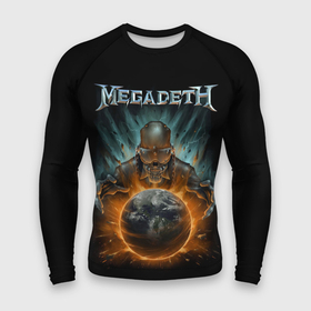Мужской рашгард 3D с принтом Megadeth on world в Петрозаводске,  |  | alternative | megadeth | metall | music | rock | альтернатива | мегадез | металл | музыка | рок
