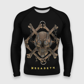 Мужской рашгард 3D с принтом Megadeth skull в Петрозаводске,  |  | alternative | megadeth | metall | music | rock | альтернатива | мегадез | металл | музыка | рок