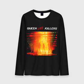 Мужской лонгслив 3D с принтом Live Killers   Queen в Белгороде, 100% полиэстер | длинные рукава, круглый вырез горловины, полуприлегающий силуэт | freddie mercury | paul rodgers | queen | quen | альбом | брайан мэй | глэм | джон дикон | квин | королева | куин | меркури | меркьюри | музыкант | мэркури | певец | песня | поп | роджер тейлор | рок группа | фаррух булсара
