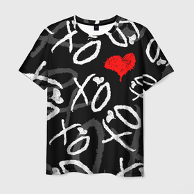 Мужская футболка 3D с принтом The Weeknd   XO в Санкт-Петербурге, 100% полиэфир | прямой крой, круглый вырез горловины, длина до линии бедер | abel makkonen tesfaye | after hours | beauty behind the madness | kiss land | starboy | the weeknd | the weekеnd | xo | артист | музыка | уикнд