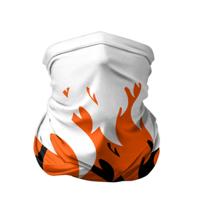 Бандана-труба 3D с принтом Оранжевый Огонь в Кировске, 100% полиэстер, ткань с особыми свойствами — Activecool | плотность 150‒180 г/м2; хорошо тянется, но сохраняет форму | минимализм | огонь | оранжевый огонь | пламя | рисунок