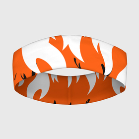 Повязка на голову 3D с принтом Оранжевый Огонь в Петрозаводске,  |  | минимализм | огонь | оранжевый огонь | пламя | рисунок