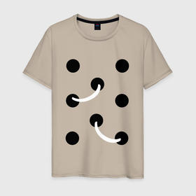 Мужская футболка хлопок с принтом Иллюзия номер 1 в Санкт-Петербурге, 100% хлопок | прямой крой, круглый вырез горловины, длина до линии бедер, слегка спущенное плечо. | yaay | дырки в одежде | иллюзия | иллюзорный | лапша | мираж | обман | отверстия в футболке | прикол | тридэ | фокус