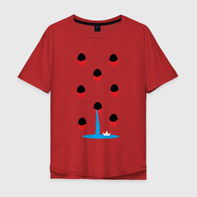 Мужская футболка хлопок Oversize с принтом Иллюзия номер 2 в Тюмени, 100% хлопок | свободный крой, круглый ворот, “спинка” длиннее передней части | yaay | иллюзия | иллюзорный | кораблик | море | обман | оп арт | прикол | терка | фокус