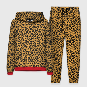 Мужской костюм 3D (с толстовкой) с принтом Леопард (Leopard) ,  |  | jaguar | leopard | ocelot | predator | гепард | дикая кошка | животное | зверь | кот | леопард | леопардовые пятна | оцелот | хищная кошка | хищник | ягуар