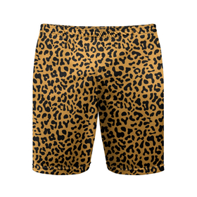 Мужские шорты спортивные с принтом Леопард (Leopard) ,  |  | jaguar | leopard | ocelot | predator | гепард | дикая кошка | животное | зверь | кот | леопард | леопардовые пятна | оцелот | хищная кошка | хищник | ягуар