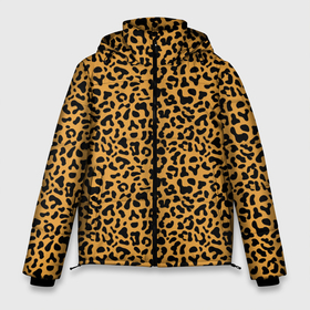 Мужская зимняя куртка 3D с принтом Леопард (Leopard) в Новосибирске, верх — 100% полиэстер; подкладка — 100% полиэстер; утеплитель — 100% полиэстер | длина ниже бедра, свободный силуэт Оверсайз. Есть воротник-стойка, отстегивающийся капюшон и ветрозащитная планка. 

Боковые карманы с листочкой на кнопках и внутренний карман на молнии. | jaguar | leopard | ocelot | predator | гепард | дикая кошка | животное | зверь | кот | леопард | леопардовые пятна | оцелот | хищная кошка | хищник | ягуар