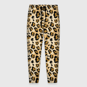 Мужские брюки 3D с принтом Пятна Дикого Леопарда в Санкт-Петербурге, 100% полиэстер | манжеты по низу, эластичный пояс регулируется шнурком, по бокам два кармана без застежек, внутренняя часть кармана из мелкой сетки | jaguar | leopard | ocelot | predator | гепард | дикая кошка | животное | зверь | кот | леопард | леопардовые пятна | оцелот | хищная кошка | хищник | ягуар