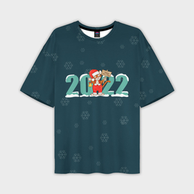 Мужская футболка OVERSIZE 3D с принтом Новый год 2022 | Год тигра в Курске,  |  | 2022 | christmas | new year | год тигра | наступающий год | новогодний | новый год | рождественский | рождество | рождество христово | с новым годом | святки | тигр | тигренок